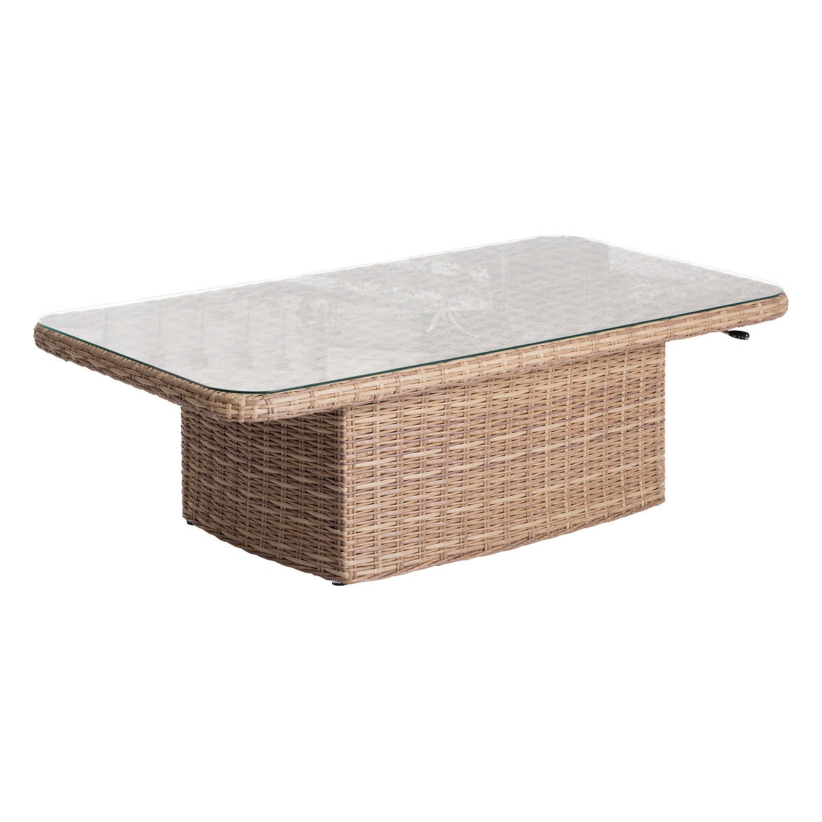 Table basse de jardin rectangulaire relevable - Salon de jardin BORA
