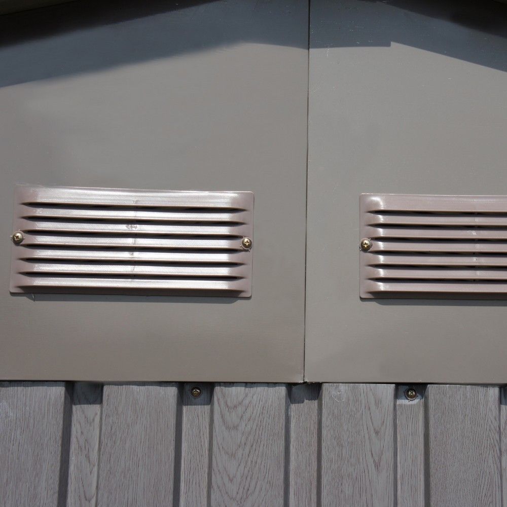 Abri De Jardin Métal Aspect Bois - 13,51 m² - 321 x 421 x 205 cm
