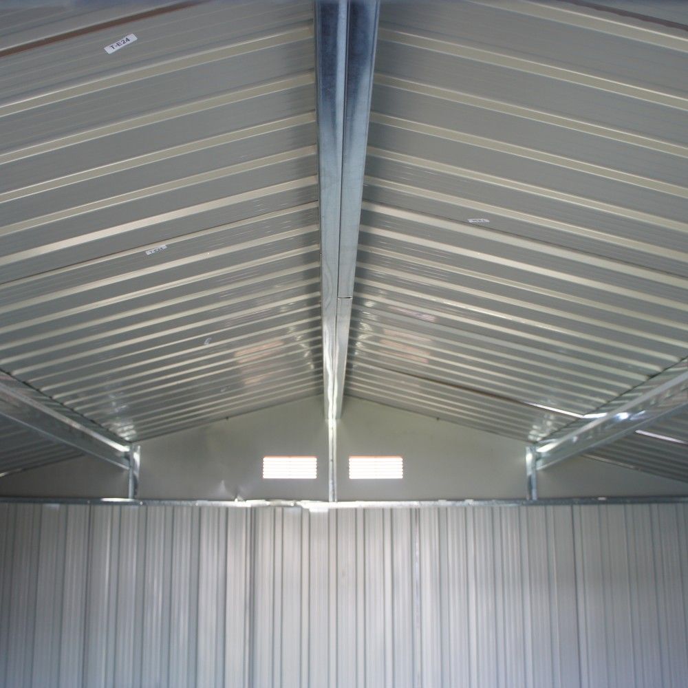Abri De Jardin Métal Aspect Bois - 13,51 m² - 321 x 421 x 205 cm