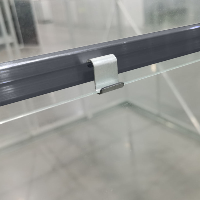 Serre de Jardin 4,57m² en Aluminium Anthracite et Verre Trempé 4mm - RINCA