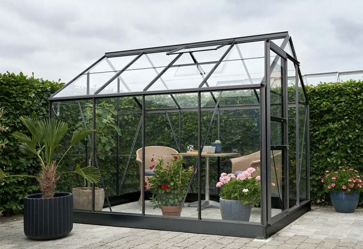 Serre de Jardin 5m² en Verre Horticole - POPULAR